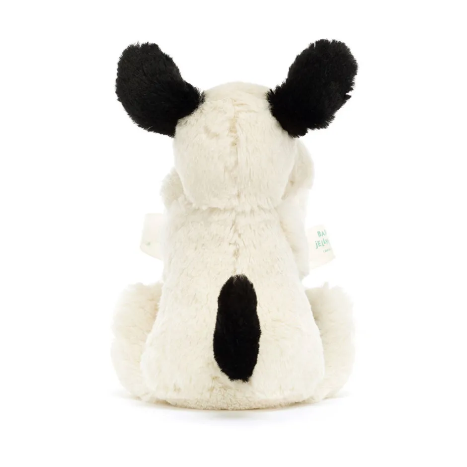 Bashful Black & Cream Puppy Soother*Jellycat Hot