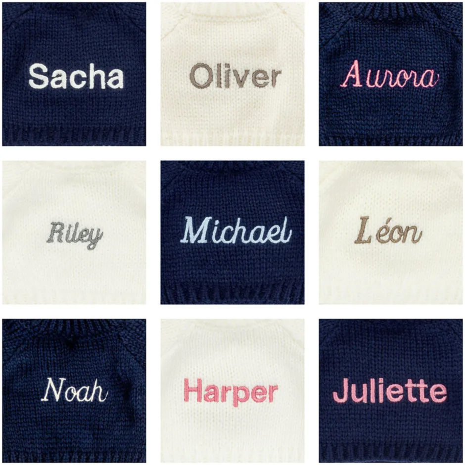 Bashful Luxe Bunny Nimbus with Personalised Navy Jumper*Jellycat Hot