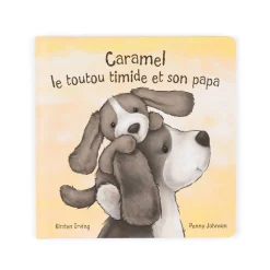 Caramel Le Toutou Timide Et Son Papa & Bashful Fudge Puppy Medium*Jellycat New