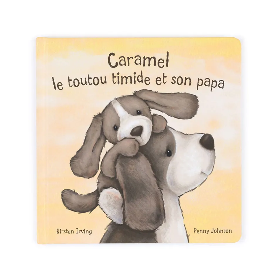 Caramel Le Toutou Timide Et Son Papa & Bashful Fudge Puppy Medium*Jellycat New
