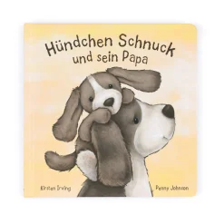 Hundchen Schnuck Und Sein Papa Buch and Bashful Fudge Puppy Medium*Jellycat New