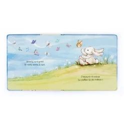 Lapin Timide Veut Grandir Livre and Bashful Cream Bunny Medium*Jellycat Outlet