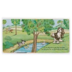My Dad and Me Book and Bashful Fudge Puppy Medium*Jellycat New
