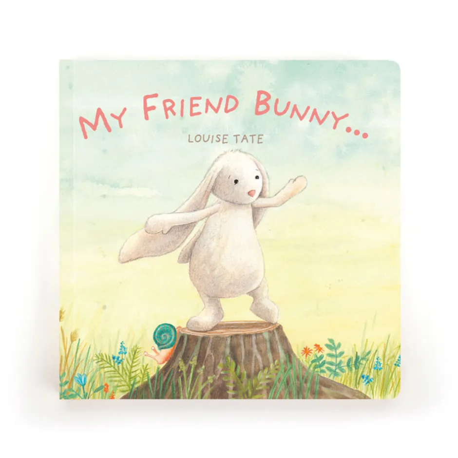 My Friend Bunny Book and Bashful Beige Bunny Medium*Jellycat Sale